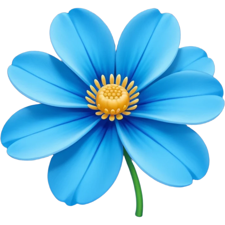 fiore blu emoji