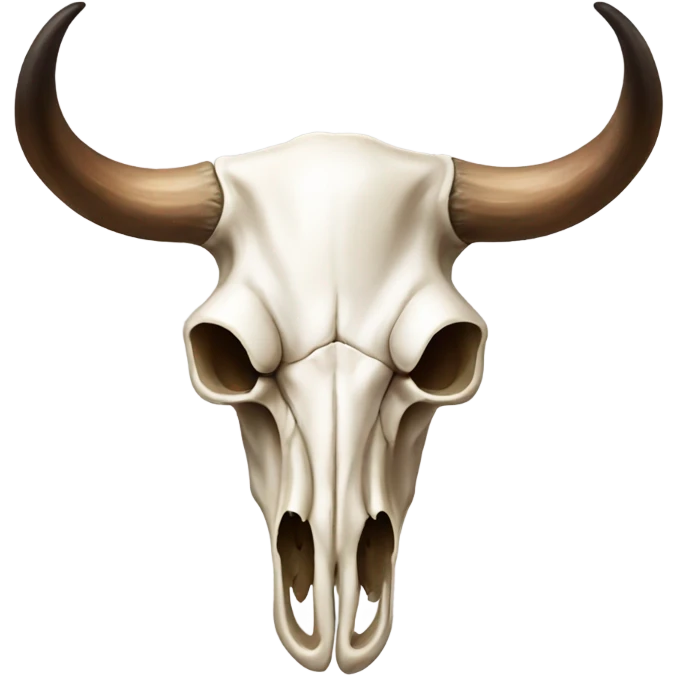 Longhorn animal skull emoji