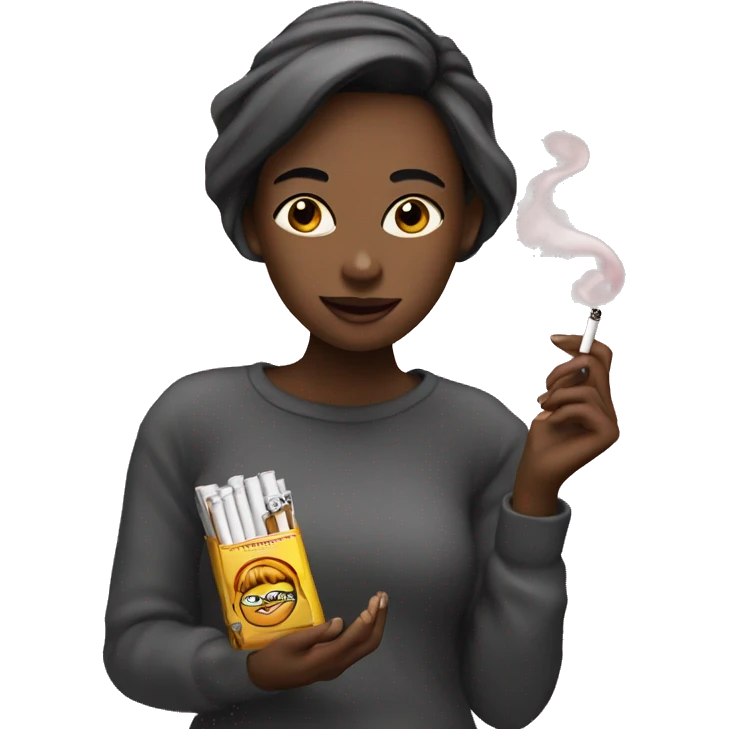 girl with zigarette emoji