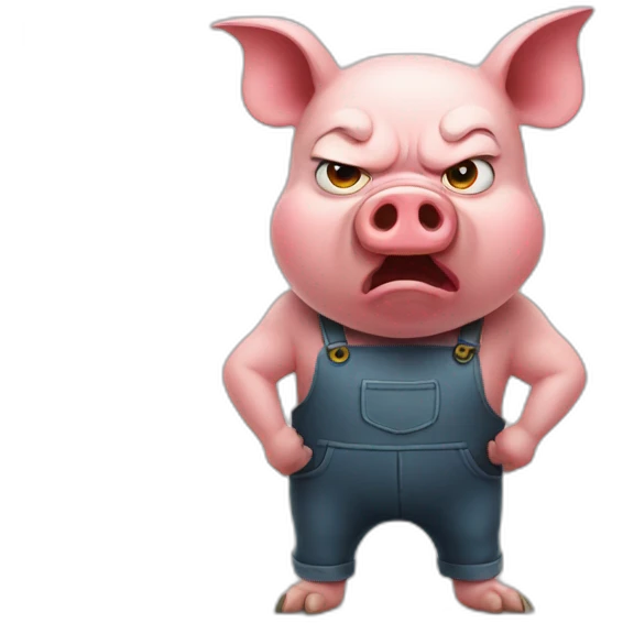 angry pig emoji