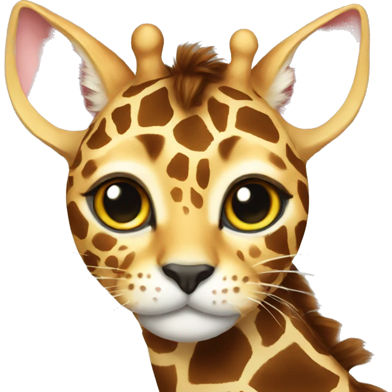 Giraffe cat emoji