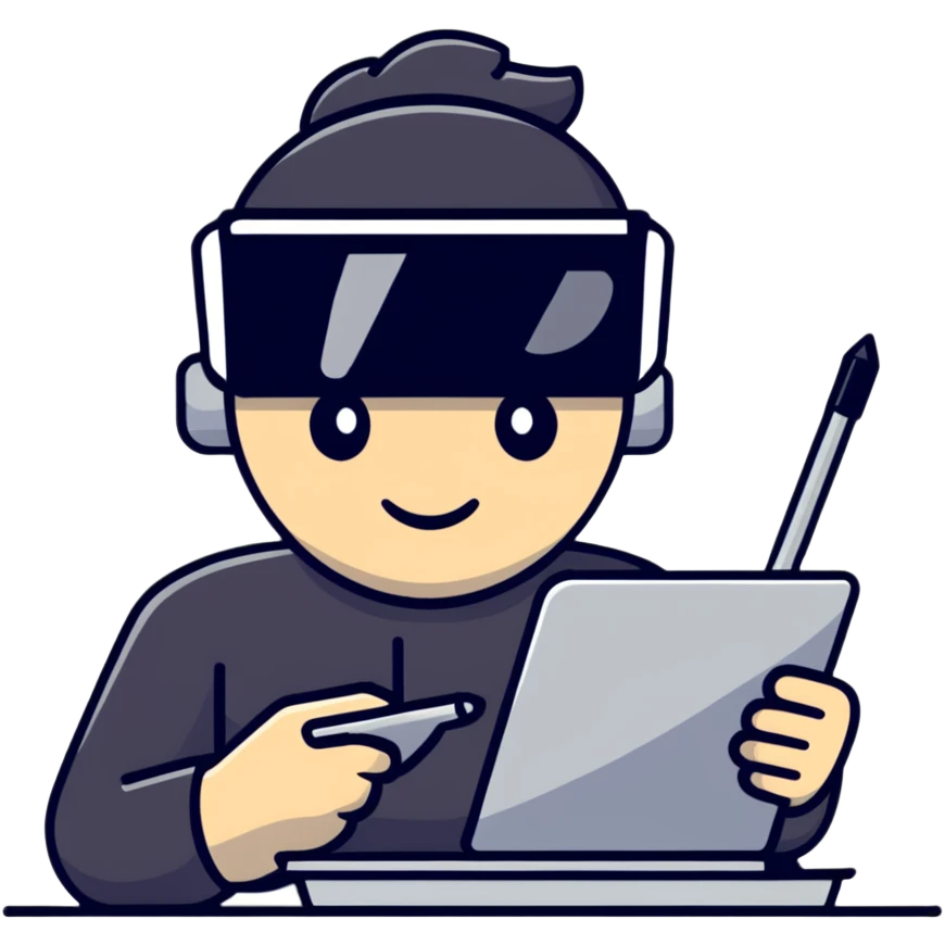 graphic designer with a graphics tablet emoji