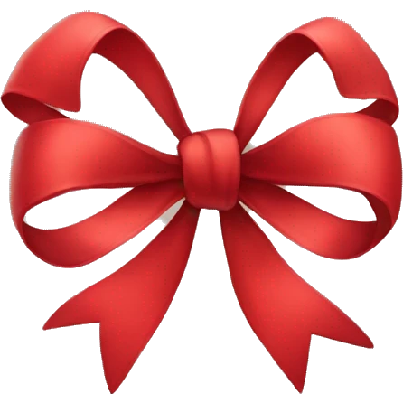 Red bow emoji
