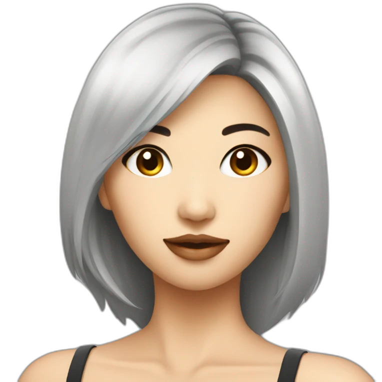 Sexy Asian woman emoji