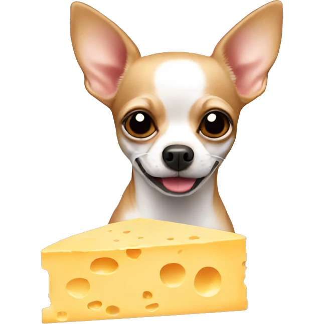 chihuahua with cheese  emoji