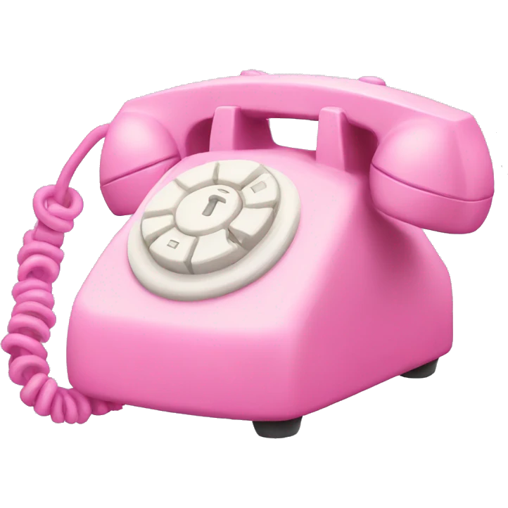 Pink phone  emoji