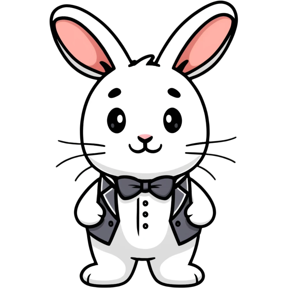White Rabbit from Alice in Wonderland emoji