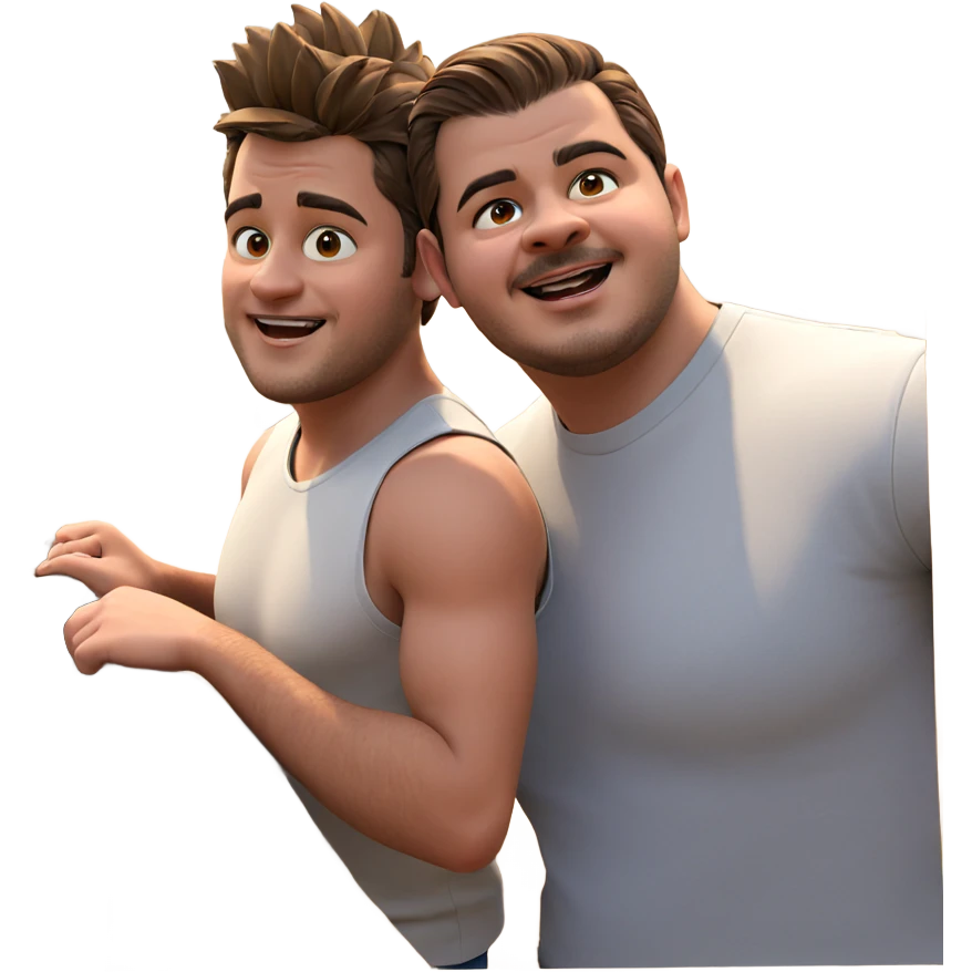 brothers enjoying the outdoors emoji