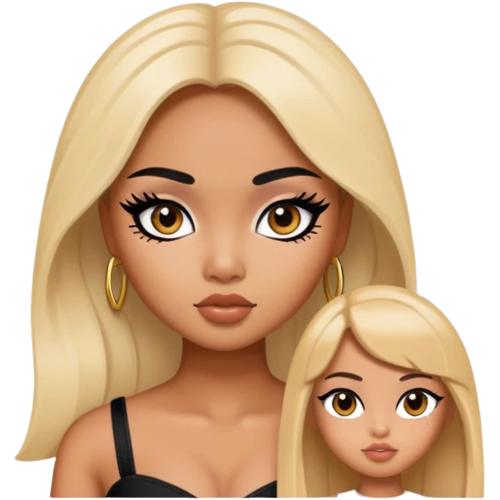 southeast asian beauty standard, pretty bratz baddie, black eyeliner emoji