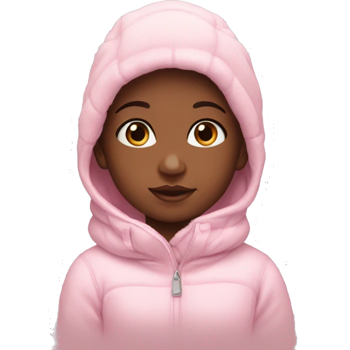 Baby pink winter daughter emoji