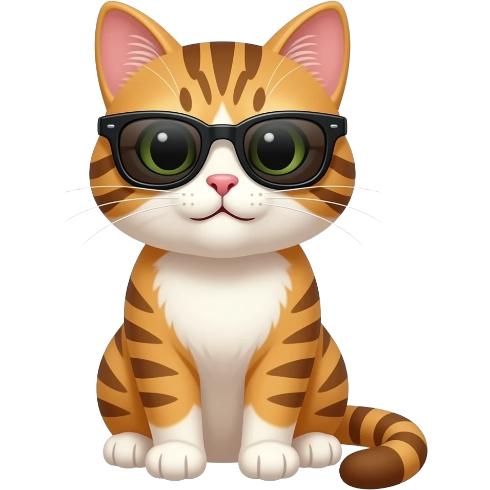 Cat wearing sunglasses emoji