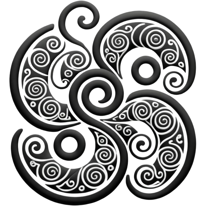 Unity Māori koru design at top emoji