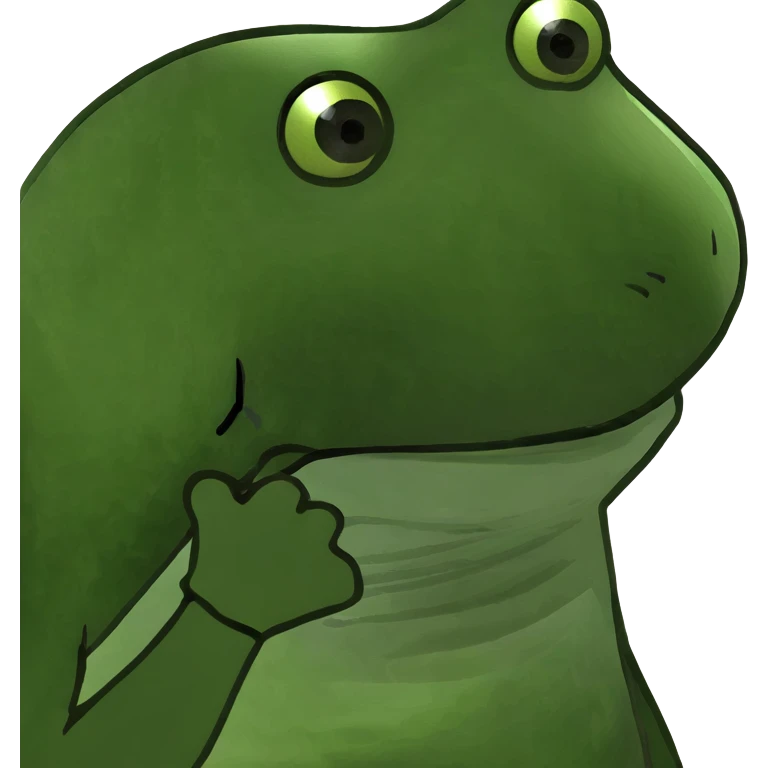 Really ugly frog emoji