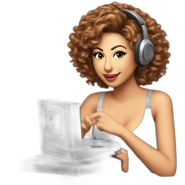 myriam fares playing play station emoji