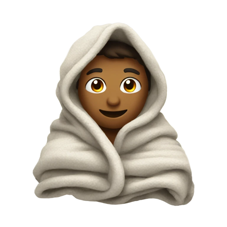 Cozy blanket emoji