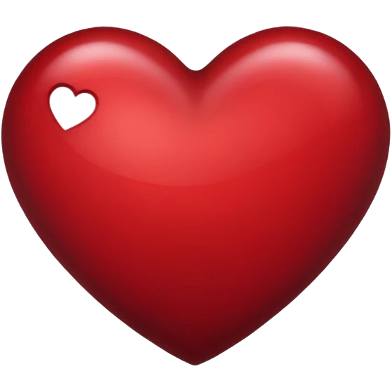 Dark red heart emoji