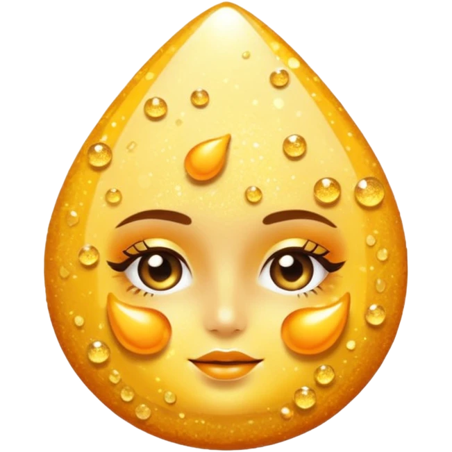 vitamin c glitter skincare emoji