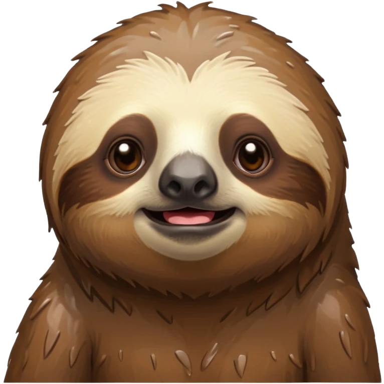 A relaxed sloth coming out from the shower emoji