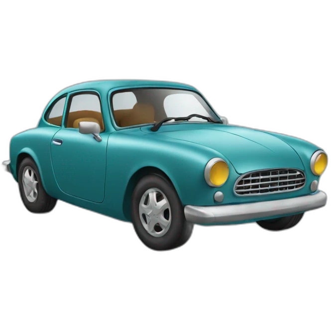 Super héros dans voiture emoji