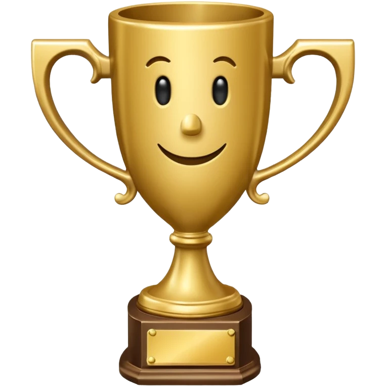 3rd runner up trophy for a winter holiday decorating contest emoji