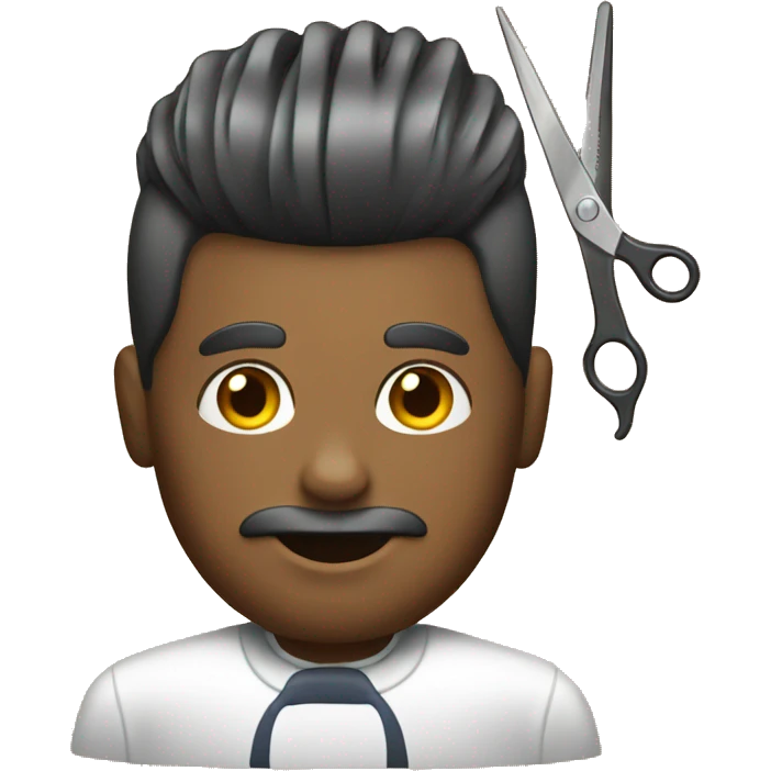Cutting hair barber  emoji