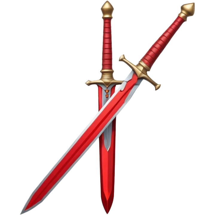 Make an Icon with a red sword emoji
