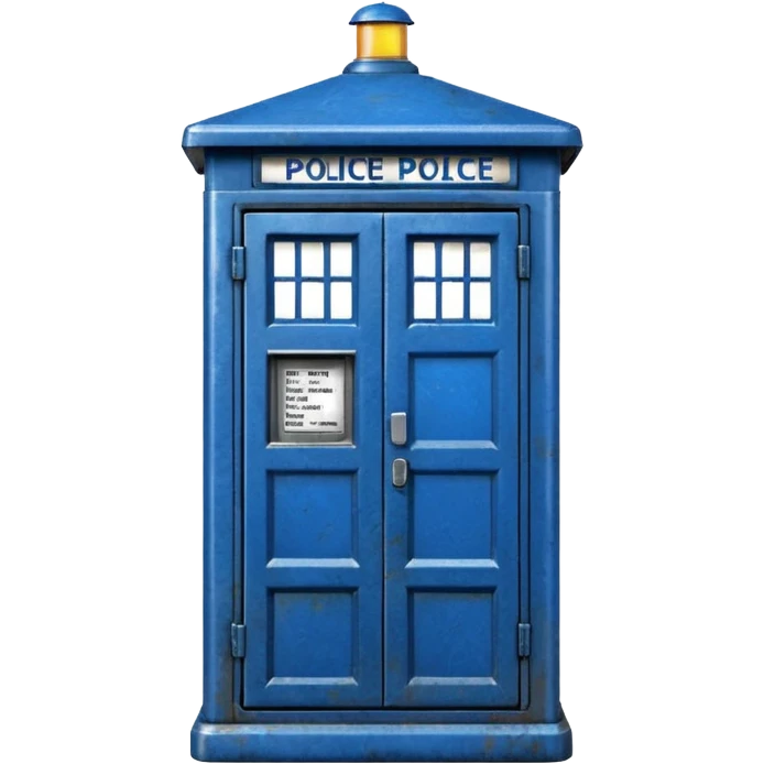 Blue police public call box emoji