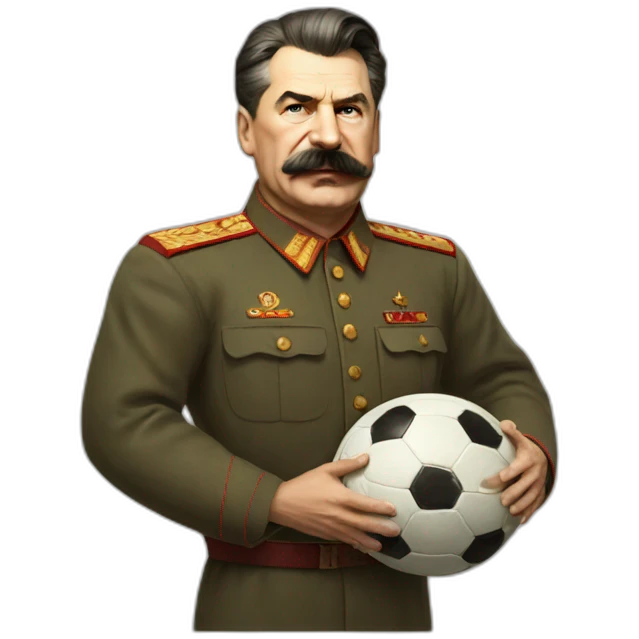 Stalin playing football  emoji