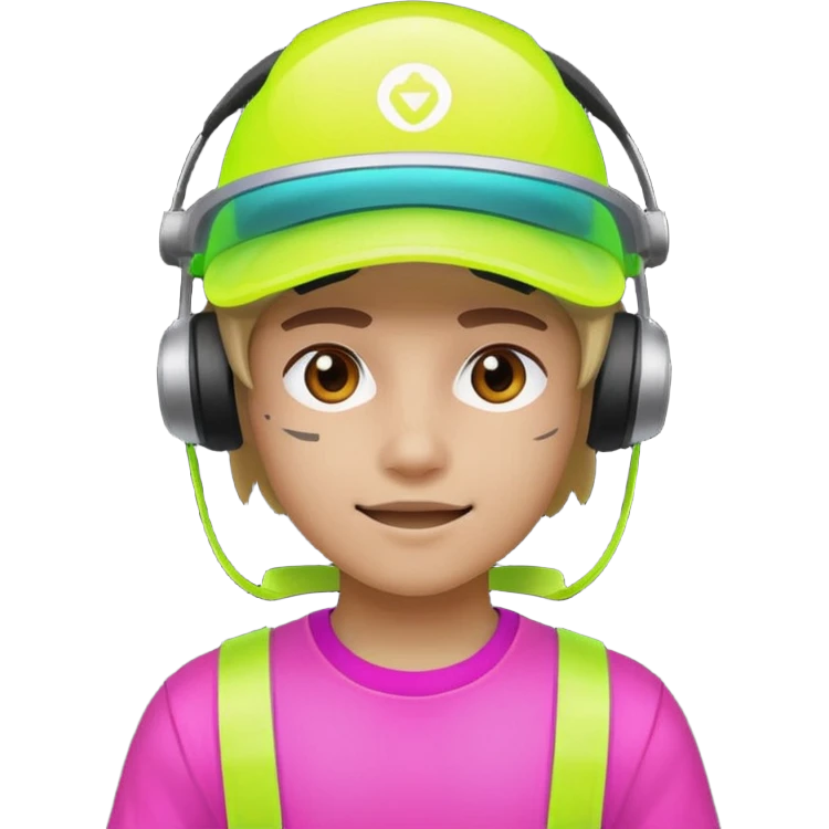 Neon Visor Gamer emoji