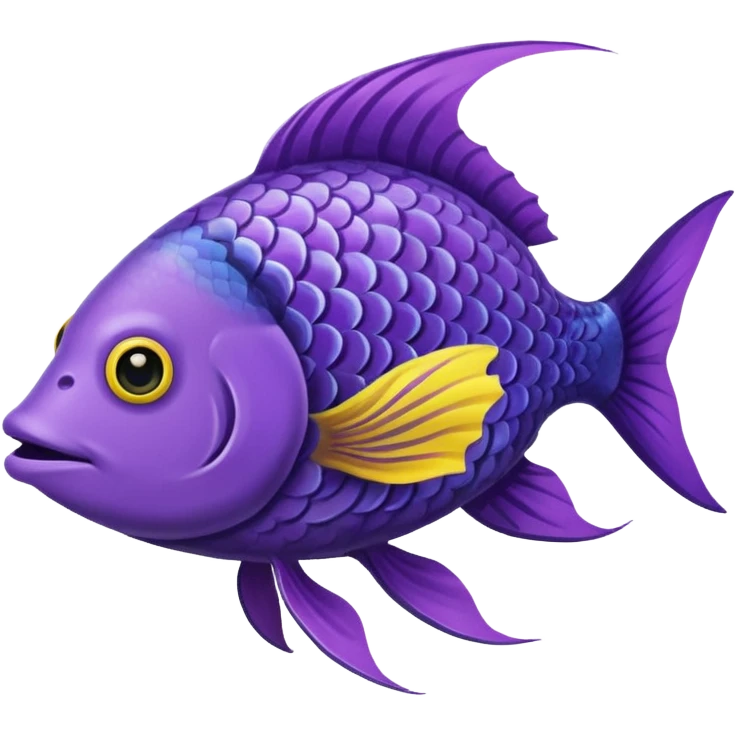 GURGLE FISH FROM FINDING NEMO PURPLE AND YELLOW GRAMMA FISH LONG emoji