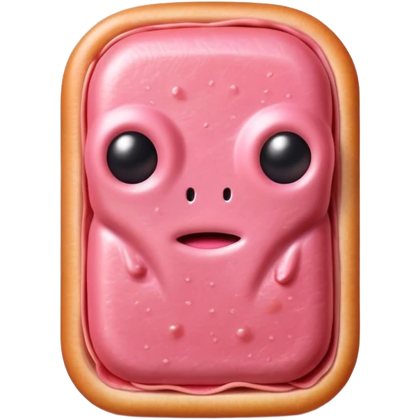 alien made of SPAM MEAT emoji
