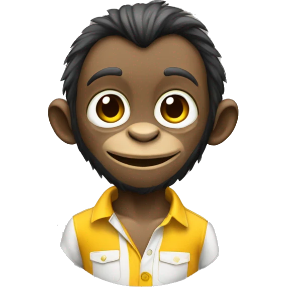 Macaco com camisa 7  emoji