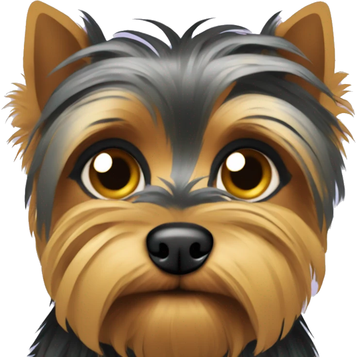 One eyed Yorkshire terrier  emoji