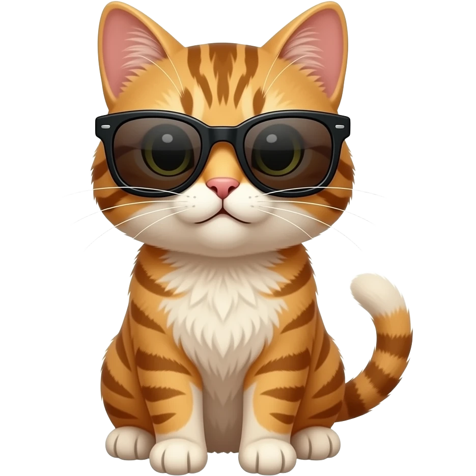 Cat wearing sunglasses emoji