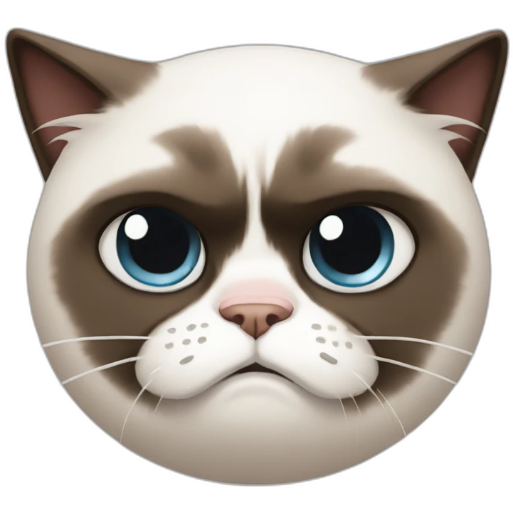 Grumpy cat emoji