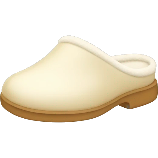 Cream colored slippers emoji
