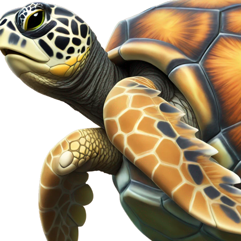 Orange Sea turtle  emoji