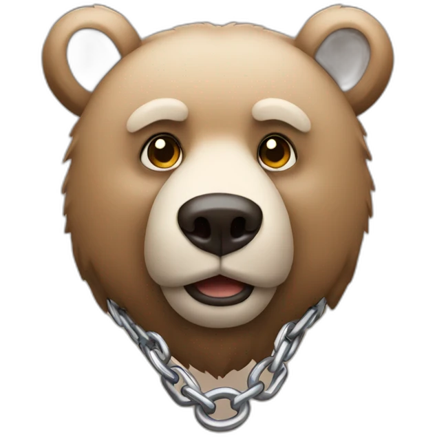 bear-chain emoji