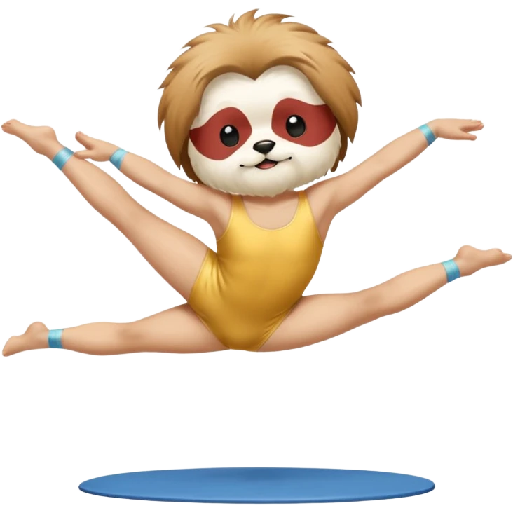 Shitzu doing gimnastic  emoji