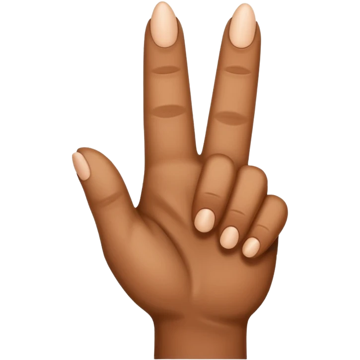 brown finger pointing up emoji