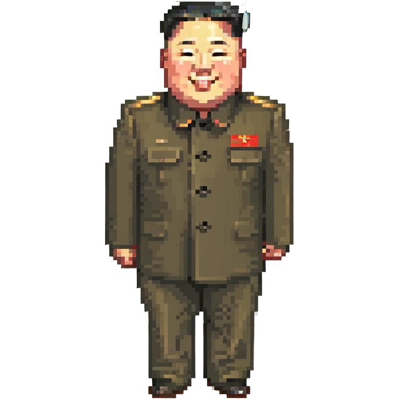 skinny smiling Kim Jong Un emoji