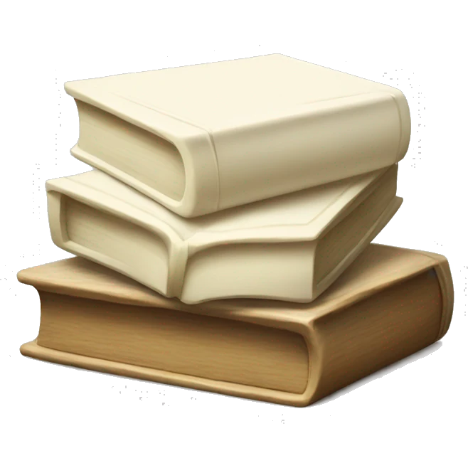 Ivory book stack emoji