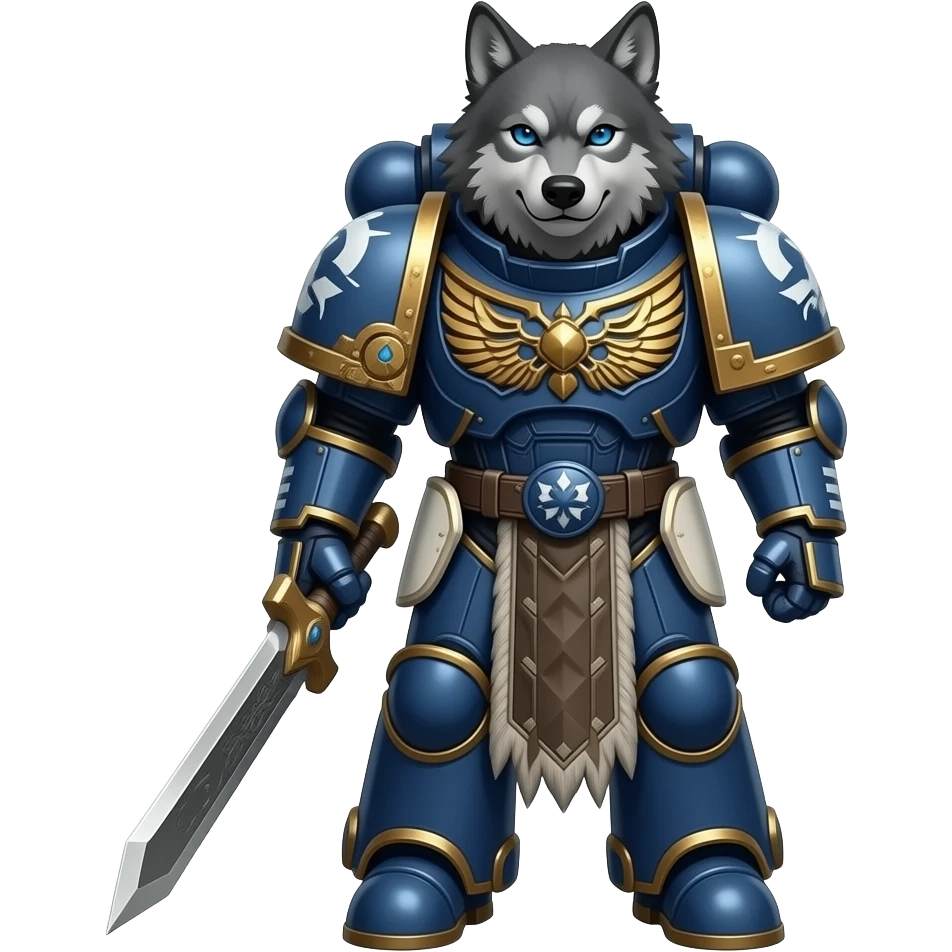 nu pogodi wolf in warhammer suit emoji