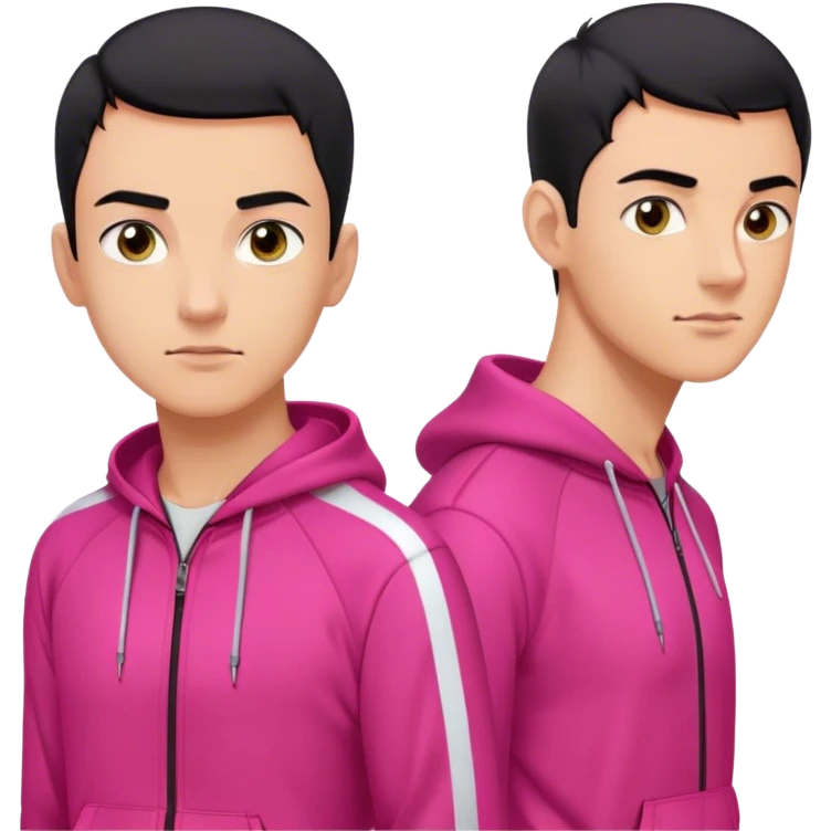 Hwang Jun-ho Age: Late 20s – Early 30s
Appearance: A fit, clean-shaven young man with short black hair and sharp eyes, a dark pink tracksuit emoji