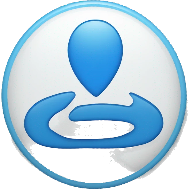 blue circle with white verified tick emoji