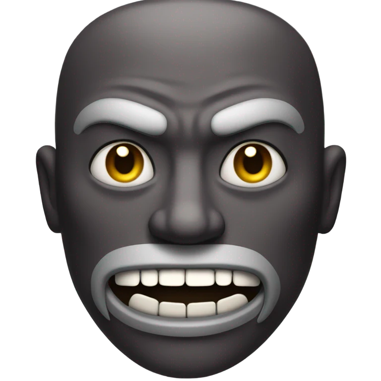 Evil face emoji