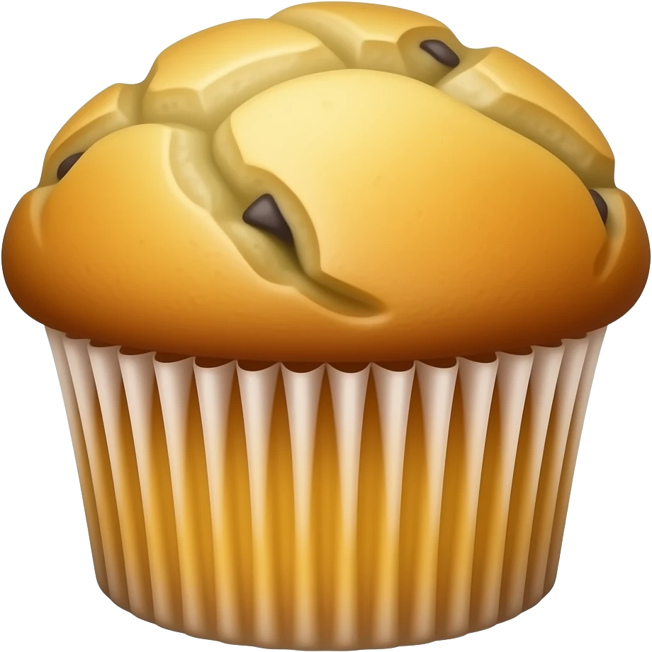 super realistic banana bread muffin emoji