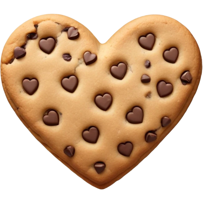 chocochip cookie heart emoji