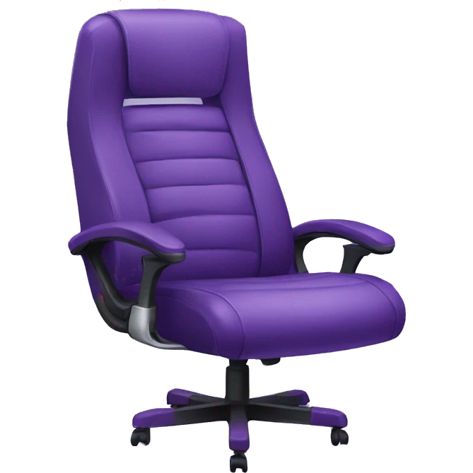 Purple gaming chair emoji