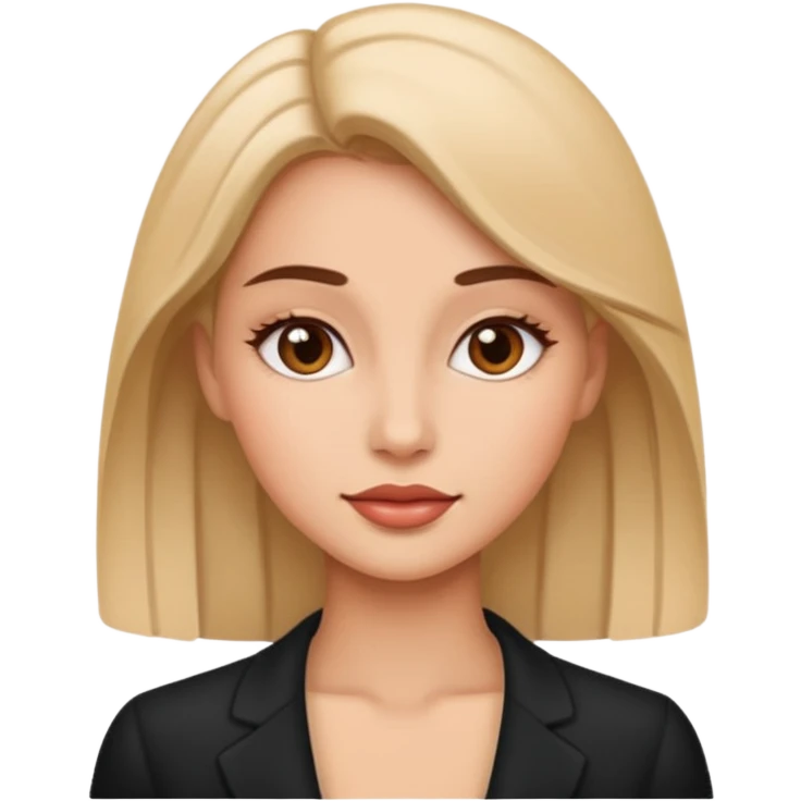 realistic portrait of female beauty emoji